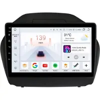 Happiq Autoradio avec Bluetooth et CarPlay pour Hyundai Tucson IX35 (2011-2017) – Compatible avec Apple et Android – Système stéréo – Système de navigation – 6 Go de RAM, 64 Go d'espace de stockage