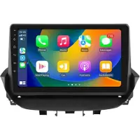 Happiq Autoradio avec Bluetooth et CarPlay pour Renault Laguna 2 (2001-2007) – Compatible avec Apple et Android – Système stéréo avec système de navigation – 2 Go de RAM, 32 Go de mémoire interne