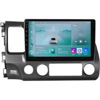 Happiq Autoradio avec Bluetooth et CarPlay pour Honda Civic (2006-2011), compatible avec Apple et Android, chaîne stéréo, système de navigation, 1 Go de RAM, 32 Go de mémoire interne