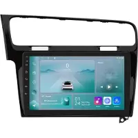 Happiq Autoradio avec Bluetooth et CarPlay pour VW Golf 7 (2013-2017) – compatible avec Apple et Android – système stéréo avec système de navigation – 1 Go de RAM, 32 Go de mémoire interne