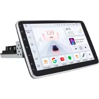 Happiq Autoradio avec Bluetooth, CarPlay, cadre d'installation universel 1 DIN, compatible avec Apple et Android, chaîne stéréo, système de navigation, 3 Go de RAM, 32 Go d'espace de stockage