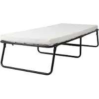 Happyment Vaylen Lit Pliant Adulte - Avec Matelas - 80x190 cm - Lit d'invité - Lit Simple Pliant - Peu Encombrant