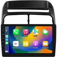 Happiq Autoradio avec Bluetooth et CarPlay pour Fiat Linea (2007-2012) – compatible avec Apple et Android – système stéréo avec système de navigation – 2 Go de RAM, 64 Go de mémoire interne