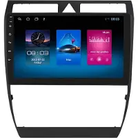 Happiq Autoradio avec Bluetooth et CarPlay pour Audi A6 C5/RS6/S6 (1997-2004) – Compatible avec Apple et Android – Système stéréo avec système de navigation – Mémoire 1 Go/16 Go
