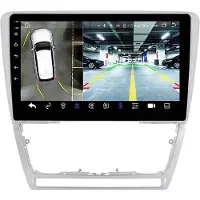 Happiq Autoradio avec Bluetooth et caméra – CarPlay – Pour Skoda Octavia II (2008–2013) – Compatible avec Apple et Android – Système stéréo – Navigation – Système de navigation