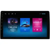 Happiq Autoradio avec Bluetooth et CarPlay pour FIAT 500 (2007-2014), compatible avec Apple et Android, chaîne stéréo, système de navigation, mémoire 1 Go/16 Go, écran 9 pouces