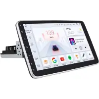 Happiq Autoradio avec Bluetooth, CarPlay, cadre d'installation universel 1 DIN, compatible avec Apple et Android, chaîne stéréo, système de navigation, 4 Go de RAM, 32 Go d'espace de stockage