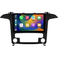 Happiq Autoradio avec Bluetooth et CarPlay pour Ford S-Max (2007-2015) – Compatible avec Apple et Android – Système stéréo – Système de navigation – 2 Go de RAM, 32 Go de mémoire