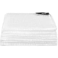 Happyment Happiq Bâche transparente 4x5 m - Imperméable - Résistante à la déchirure - Résistante aux UV - Pour meubles de jardin, trampolines & bois de chauffage