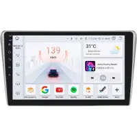 Happiq Autoradio avec Bluetooth et CarPlay pour Toyota Avensis T25 (2002-2008) – Compatible avec Apple et Android – Système stéréo – Système de navigation – 8 Go/128 Go