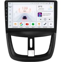 Happiq Autoradio avec Bluetooth et CarPlay pour Peugeot 207/207CC (2006-2015) – Compatible avec Apple et Android – Système stéréo avec système de navigation – 3 Go de RAM, 32 Go de mémoire