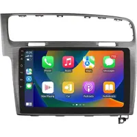 Happiq Autoradio avec Bluetooth et CarPlay pour VW Golf 7 (2013-2017) – compatible avec Apple et Android – système stéréo avec système de navigation – 2 Go de RAM, 32 Go de mémoire interne