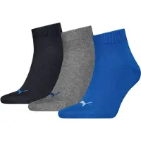 Puma Chaussettes bleu / gris / noir