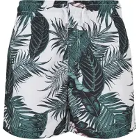 Urban Classics Shorts de bain vert / rose ancienne / noir / blanc