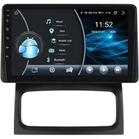 Happiq Autoradio avec Bluetooth et CarPlay pour Renault Clio 2 (2000-2012) – Compatible avec Apple et Android – Système stéréo – Système de navigation – 2 Go de RAM, 32 Go de mémoire