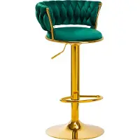 4rico Bar Hocker Qs-B313A Vert Velours