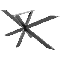 CLP Pieds de table Biloxi en forme d'étoile,noir L