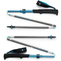 Black Diamond - Bâtons de trail en carbone - Distance Carbon Flz Desert Sky en Nylon - Taille 140 cm - Bleu