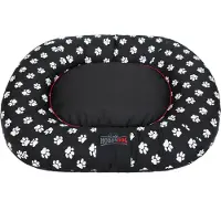 TexCorp Lit Pour Chien - Hobbydog - Prestige - Xl - Noir Avec Pattes - Tissu En Nylon Cordura