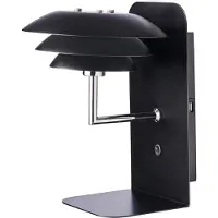Dyberg Larsen Applique Murale , DL20 USB Shelf, dimmable, Noir, Chambre à coucher, Métal, Scandinave