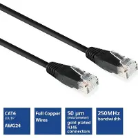 Ewent Eminent - Câble Patch Réseau U/utp Cat6 / 3 M / Noir / M-m