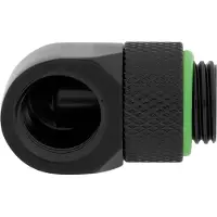 Corsair Microsystems Hydro X Series 90° Rotary Adapter - Raccord pour système de refroidissement par liquide - noir (pack de 2)