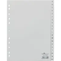 Durable Intercalaire en plastique, A-Z, A4, 20 pièces, gris