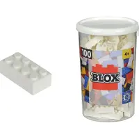Simba 104118915 Blox 100 briques blanches de 8 dans une boîte