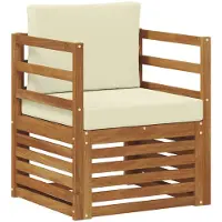 vidaXL Ensemble de canapés d'extérieur en bois d'acacia massif et polyester