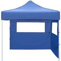 vidaXL , tente de fête, 291 x 291 x 315 cm, bleu, tissu Oxford