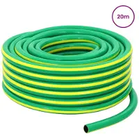 vidaXL Tuyau d'arrosage , 5 couches, vert et jaune, 25 mm, PVC