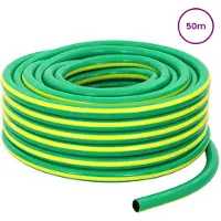 vidaXL Tuyau d'arrosage , 5 couches, vert et jaune, 12 mm, PVC
