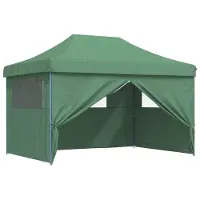 vidaXL Tente de fête, 279 x 410 x 315 cm, vert, tissu Oxford