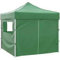 vidaXL Tente de réception verte 291 x 291 x 315 cm Tissu Oxford