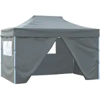 vidaXL , tente de fête, 280 x 410 x 315 cm, anthracite, tissu Oxford