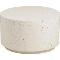 Ebuy24 Ronja table basse de jardin Ø70cm Off White.