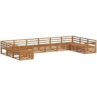 vidaXL Ensemble de canapé 7 pièces en bois d'acacia massif, de la marque