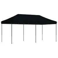 vidaXL Tente de réception noire 292 x 580 x 315 cm Tissu Oxford