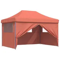 vidaXL , tente de fête, 279 x 410 x 315 cm, couleur terracotta, tissu Oxford
