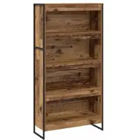 vidaXL Bibliothèque 2 pcs Bois Ancien 80 x 30 x 155 cm