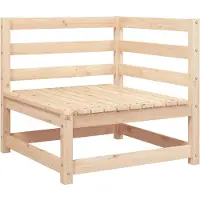 vidaXL Canapé d'angle de jardin 70x70x67 cm pin massif
