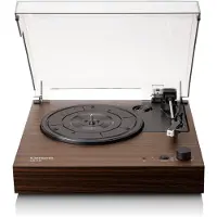 Lenco Tourne-disque avec Bluetooth, deux haut-parleurs intégrés et AT360