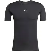 Adidas Techfit Short Sleeve T-shirt Noir S / Regular Homme