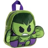 Marvel CERDÀ - Plecak z Maskotką Hulk 22 cm, Pluszowy Oficjalny Produkt
