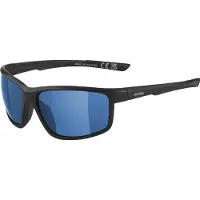 Alpina sport Lunettes de soleil Defey Black Matt/Blue Mirror