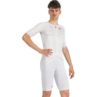 Castelli Cuissard court à bretelles - FREE AERO RACE - Blanc XL