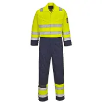Portwest MV28 Combinaison haute visibilité MODAFLAME Jaune/Navy Tall Taille XXL