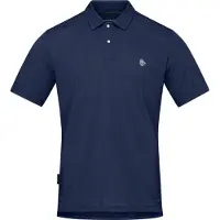 Norrøna - Polo en laine de mérinos régulant la température et antiodeur pour alpinisme - Femund Equaliserull Polo Shirt M Indigo Night pour Homme en