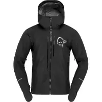 Norrøna - Veste imperméable pour le VTT en GORE-TEX Pro - Fjora Gore-Tex Pro Jacket M Caviar Black pour Homme - Taille M - Noir