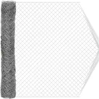 vidaXL Clôture grillagée galvanisée 2 x 20 m Verre